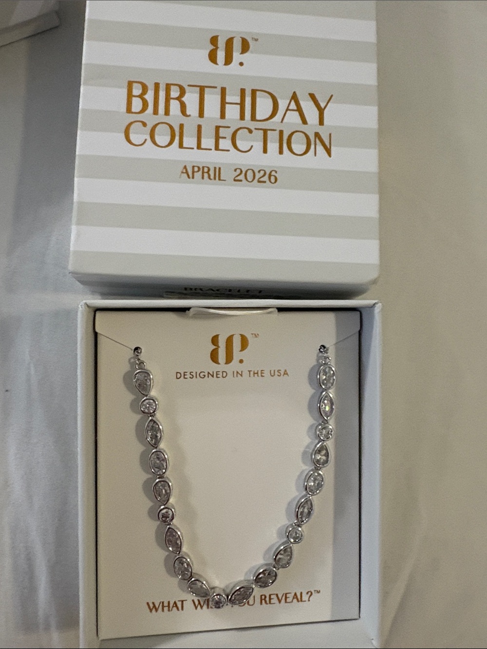 Birthday Collection April 2026 Silver Teardrop Necklace